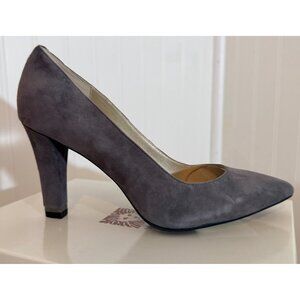 NWB Anne Klein Akthyra J-Flex Dark Gray Suede Pointed Toe Heels Size 9 Womens